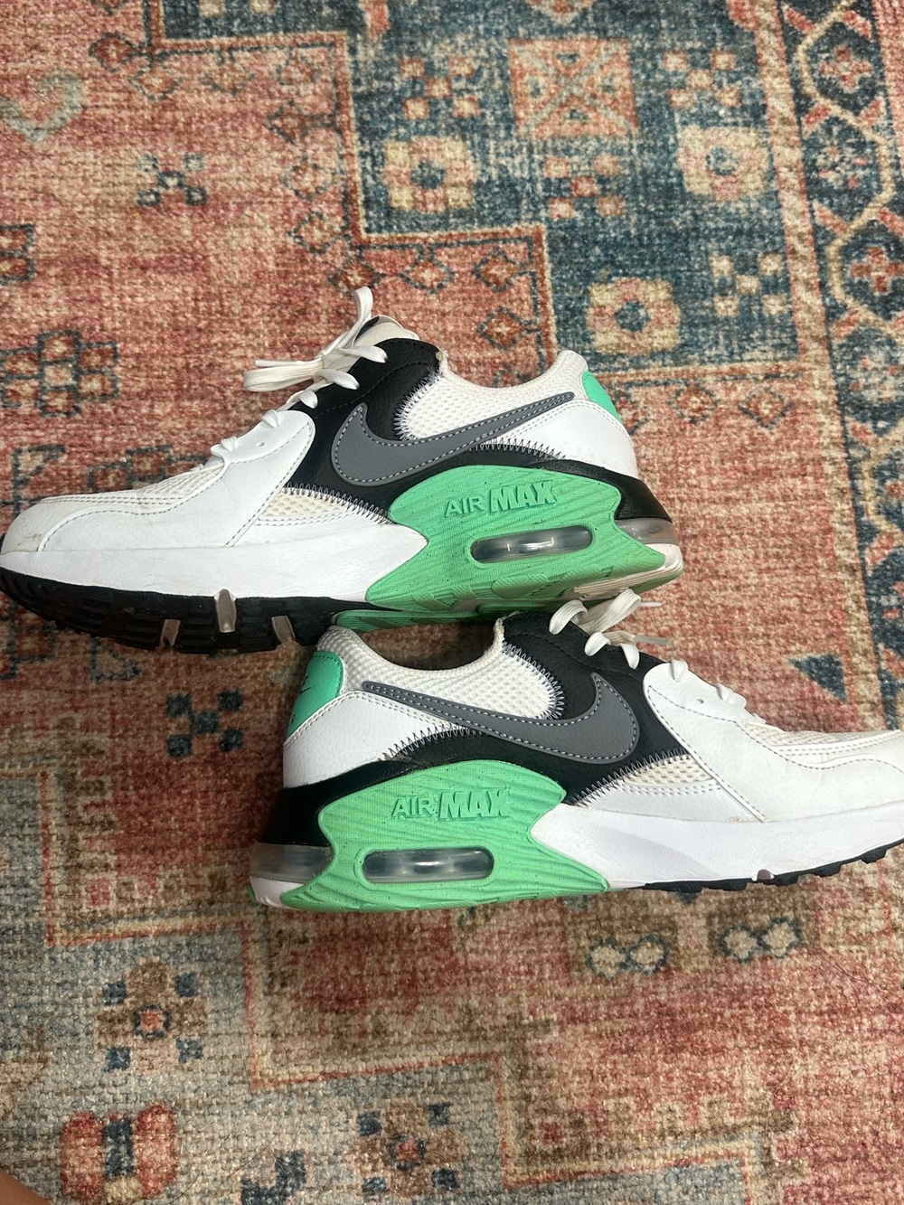 Nike White & Mint Green Air Max Sneakers